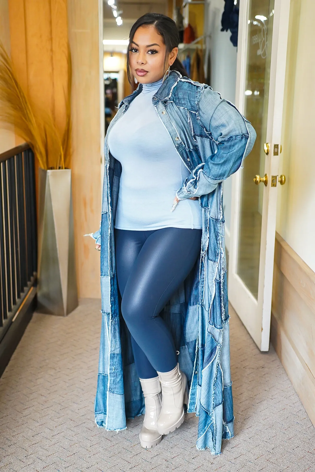 Smooth it out Faux Leather Leggings( More colors) - Missy Sizes Avail