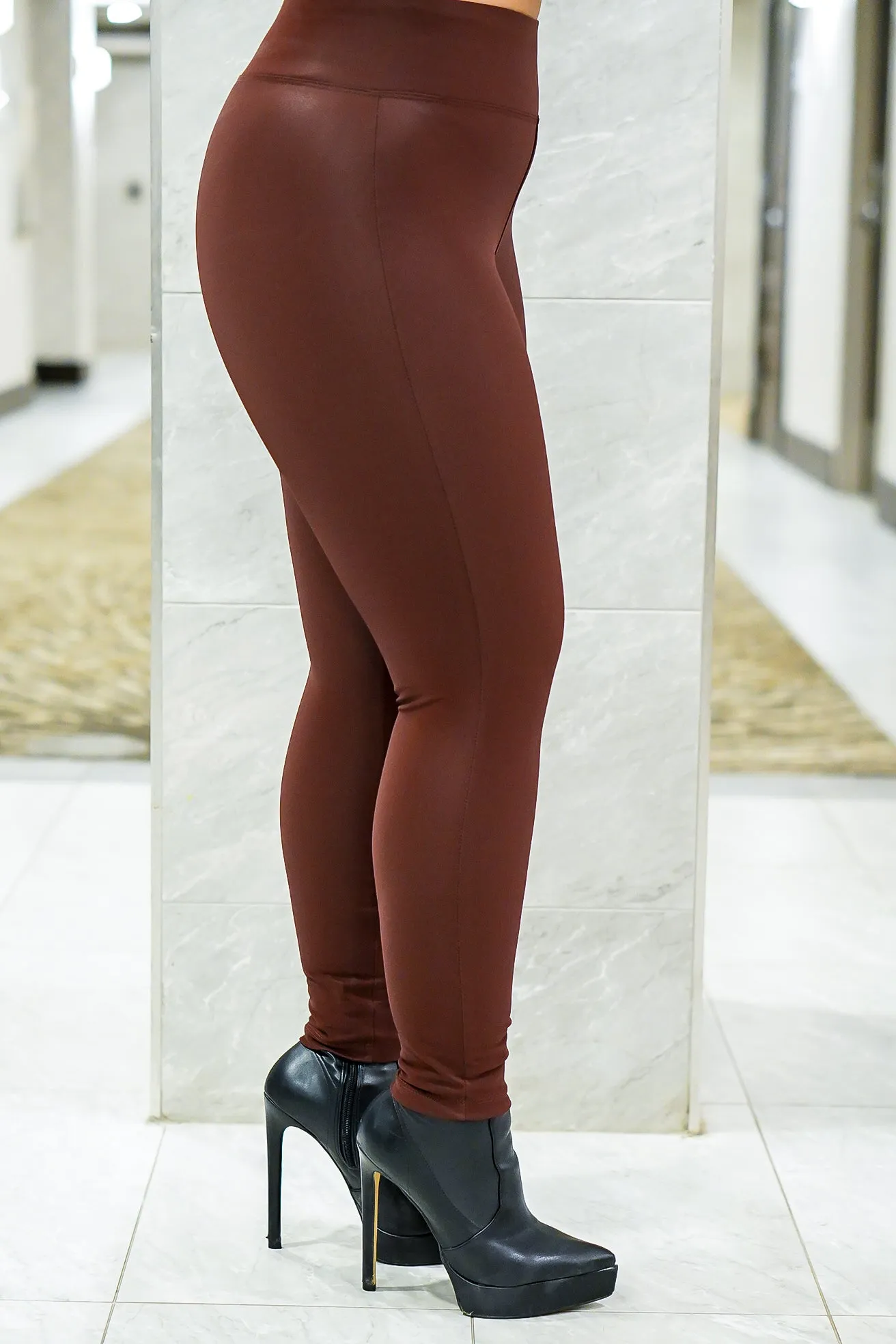 Smooth it out Faux Leather Leggings( More colors) - Missy Sizes Avail