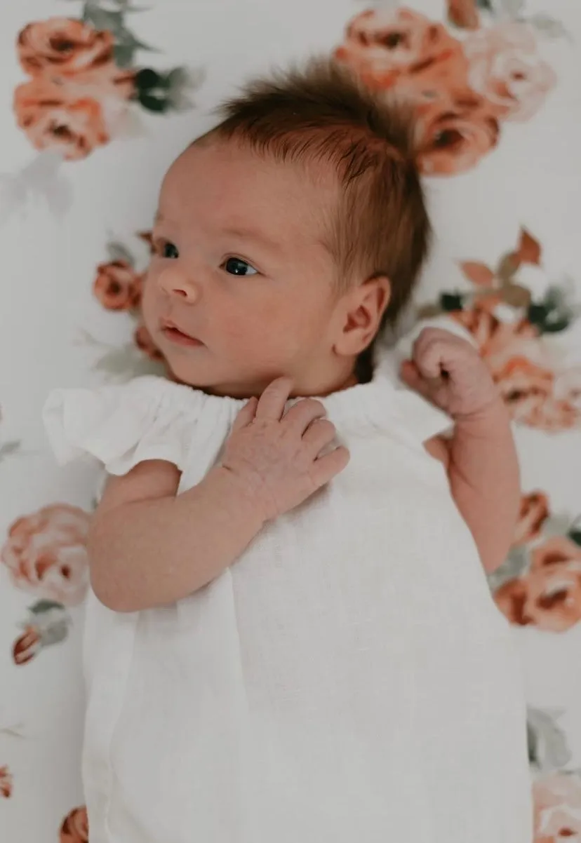 Snow White Linen Romper or Swing top