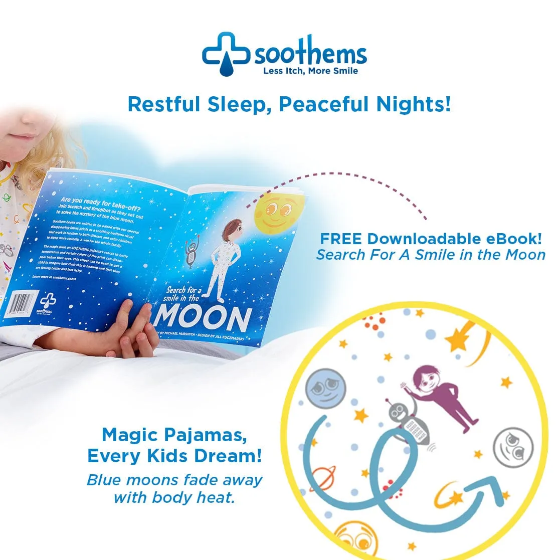 Soothems Eczema Baby Sleepsuit for Wet Wrap Therapy With No-Scratch Mitts | Itch Relief Clothing