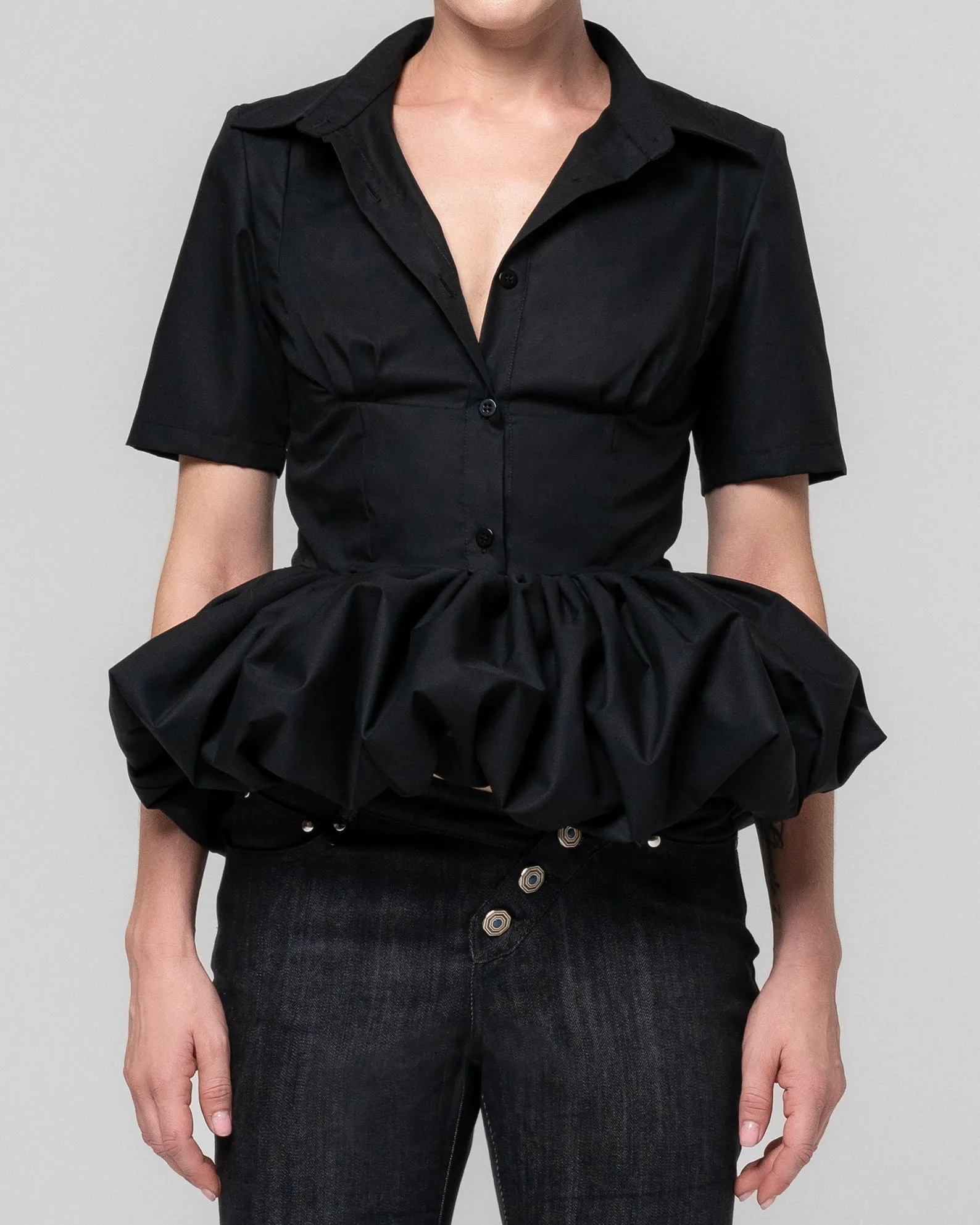 SOUMI BLACK SHIRT