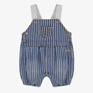Souris Mini Blue/White Railroad Denim Overalls