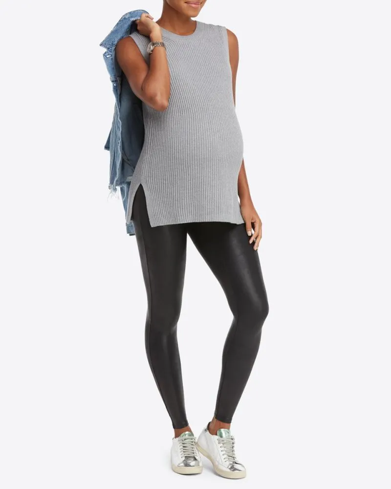 Spanx Faux Leather Maternity Leggings