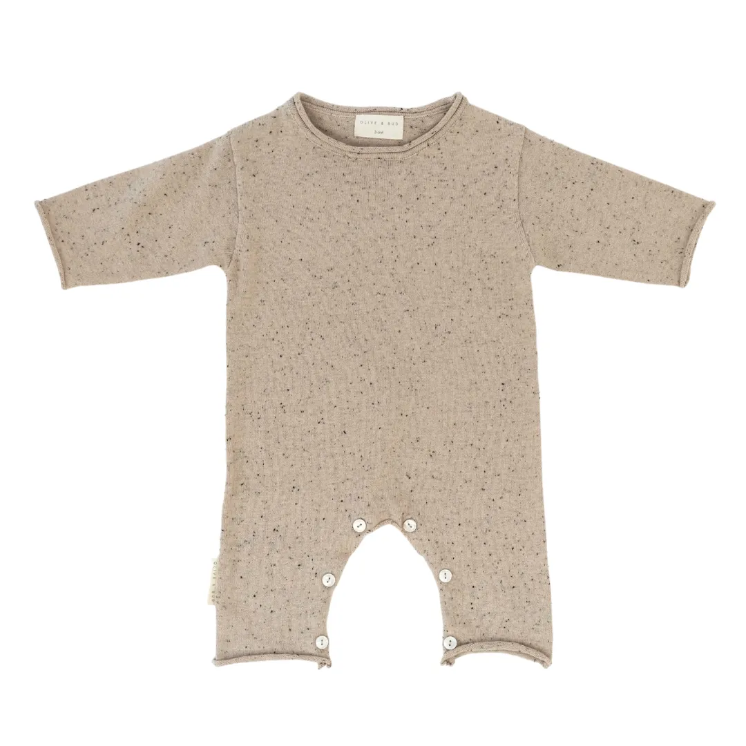 Speckled Knit Romper