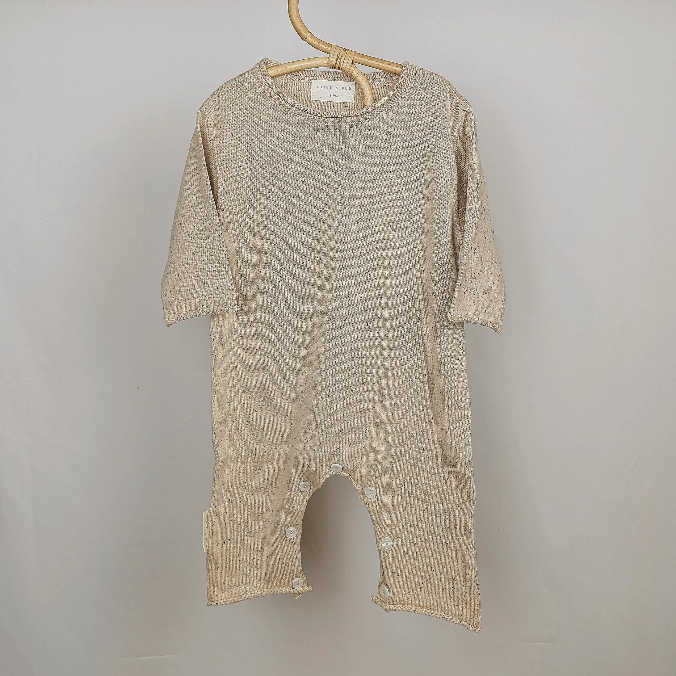 Speckled Knit Romper