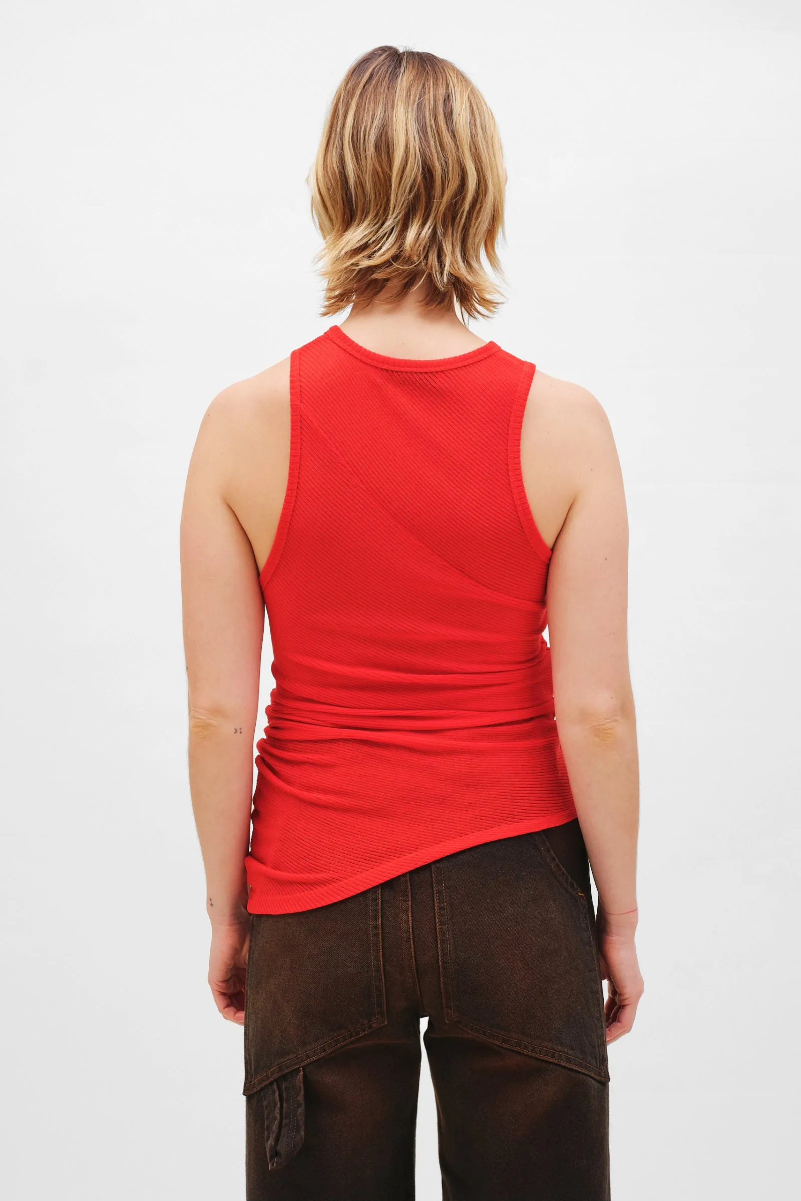 Spiral Tank in Red