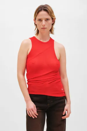Spiral Tank in Red