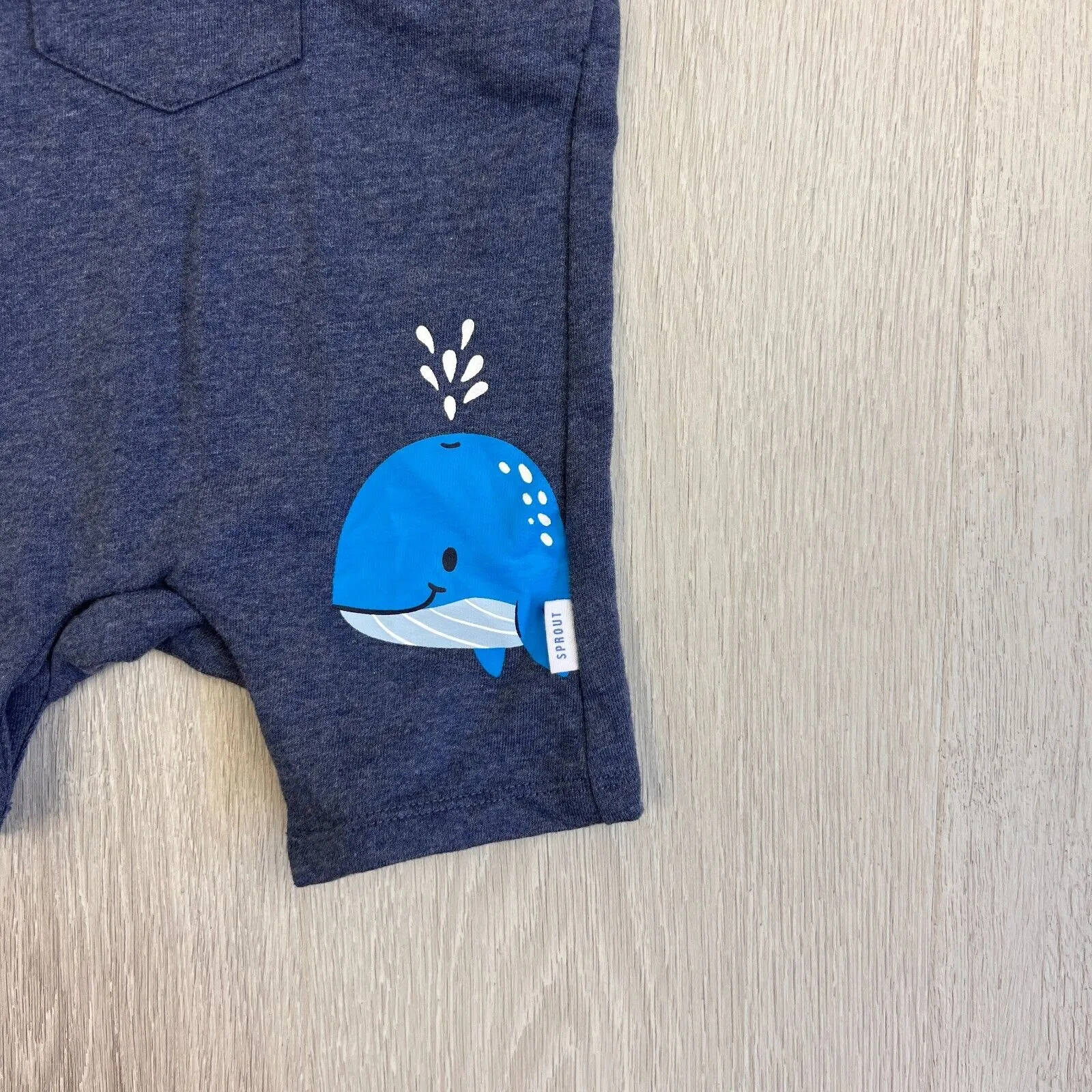Sprout Baby Boys Blue Overalls Size 3-6 Months (New)