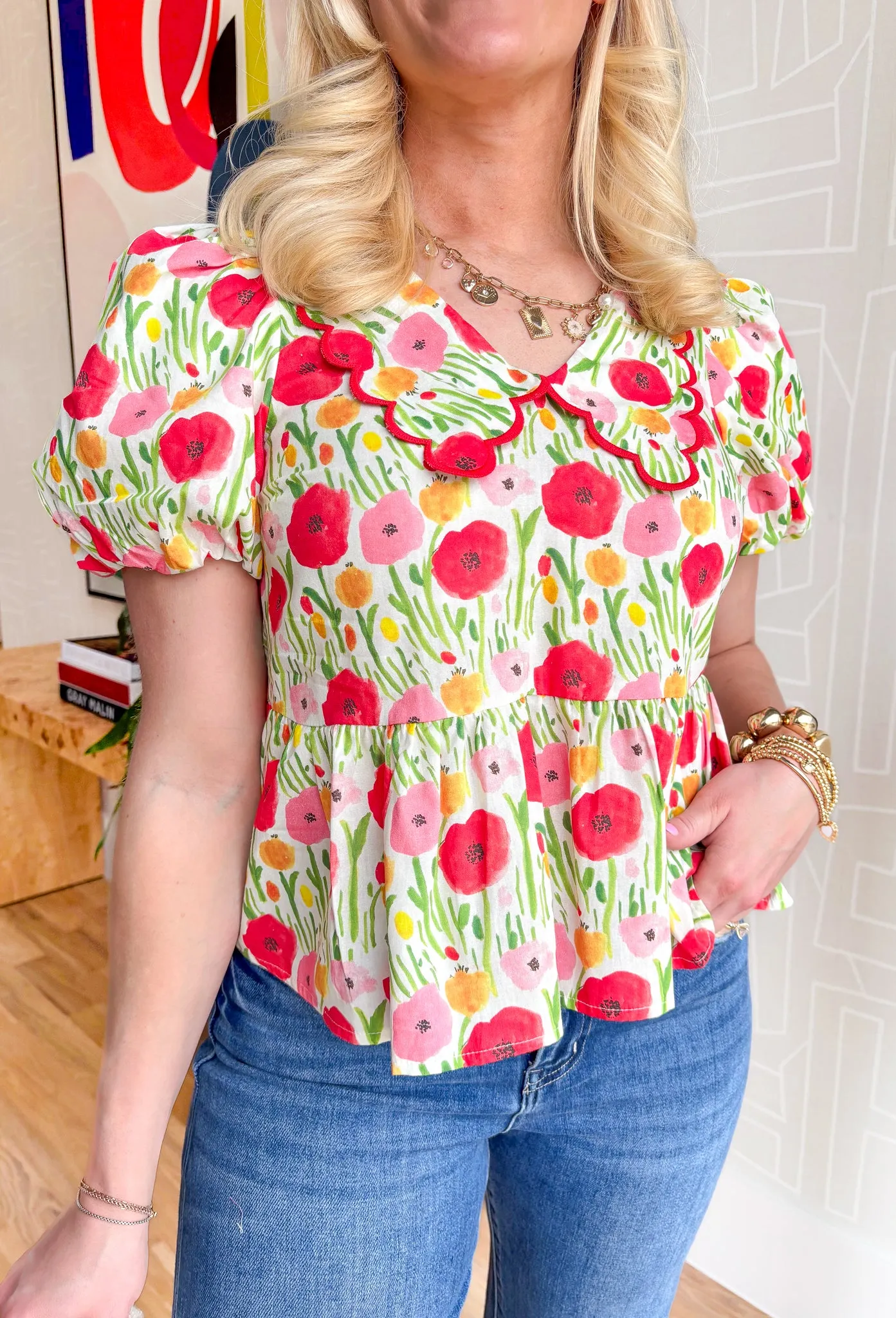 Stole My Heart Floral Top