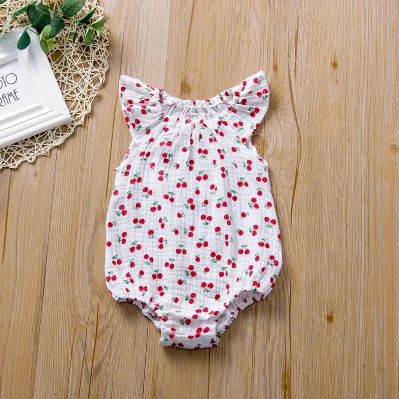 Summer Newborn Infant Baby Girls Romper