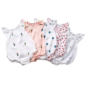 Summer Newborn Infant Baby Girls Romper