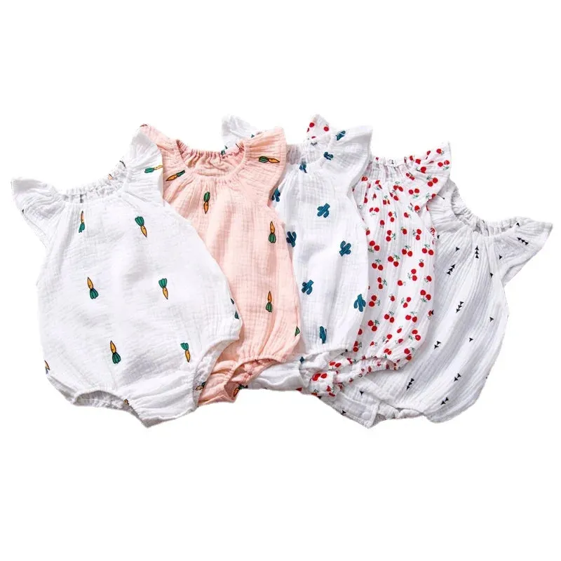 Summer Newborn Infant Baby Girls Romper