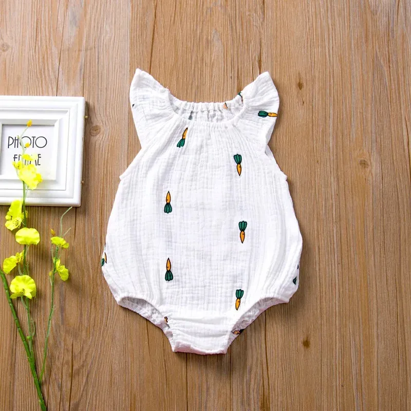 Summer Newborn Infant Baby Girls Romper