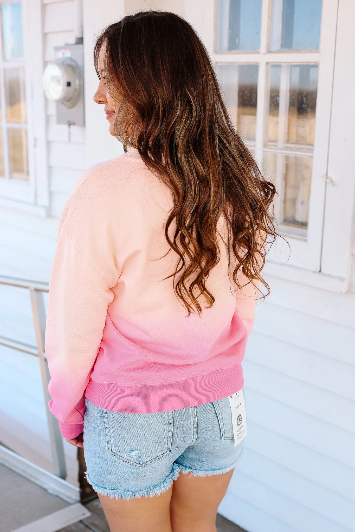 'Sunset Time' Dip Dye Sweatshirt
