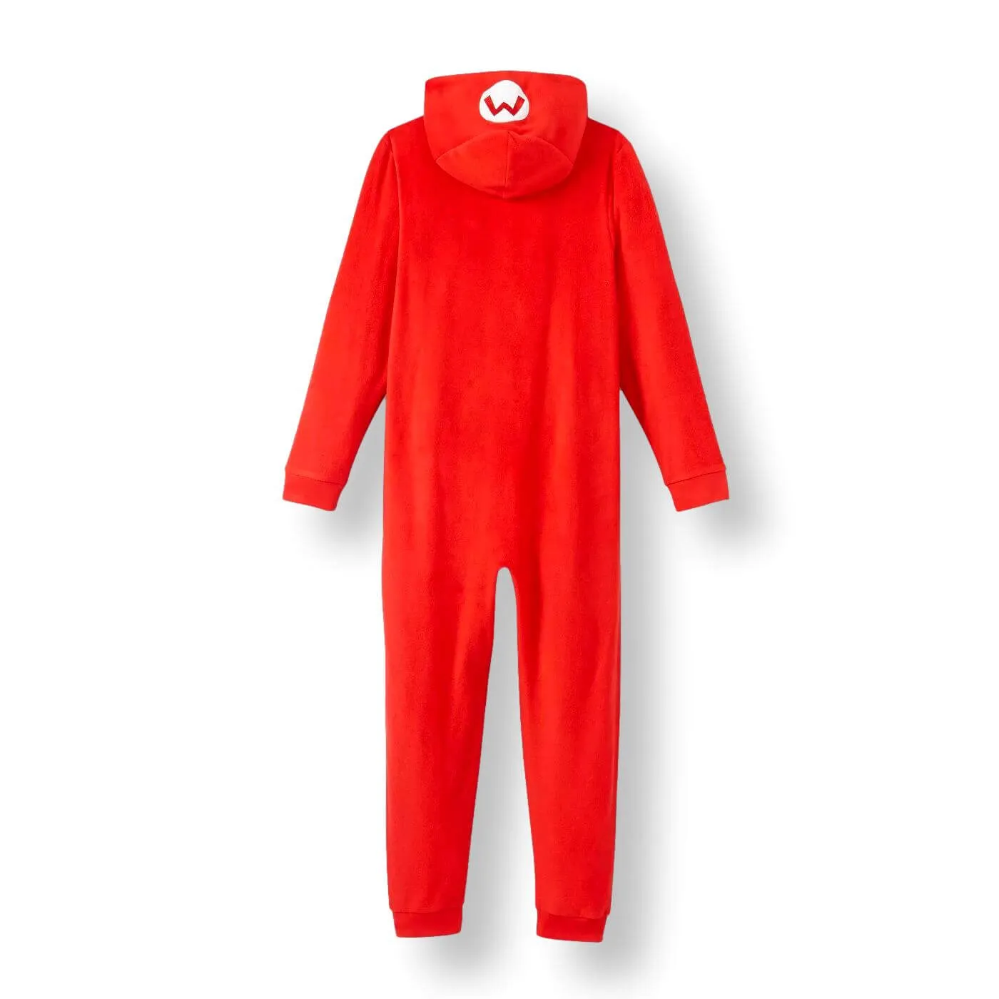 Super Mario Boys Onesie Pajamas Hooded One-Piece Blanket Sleeper, XS-L, Red