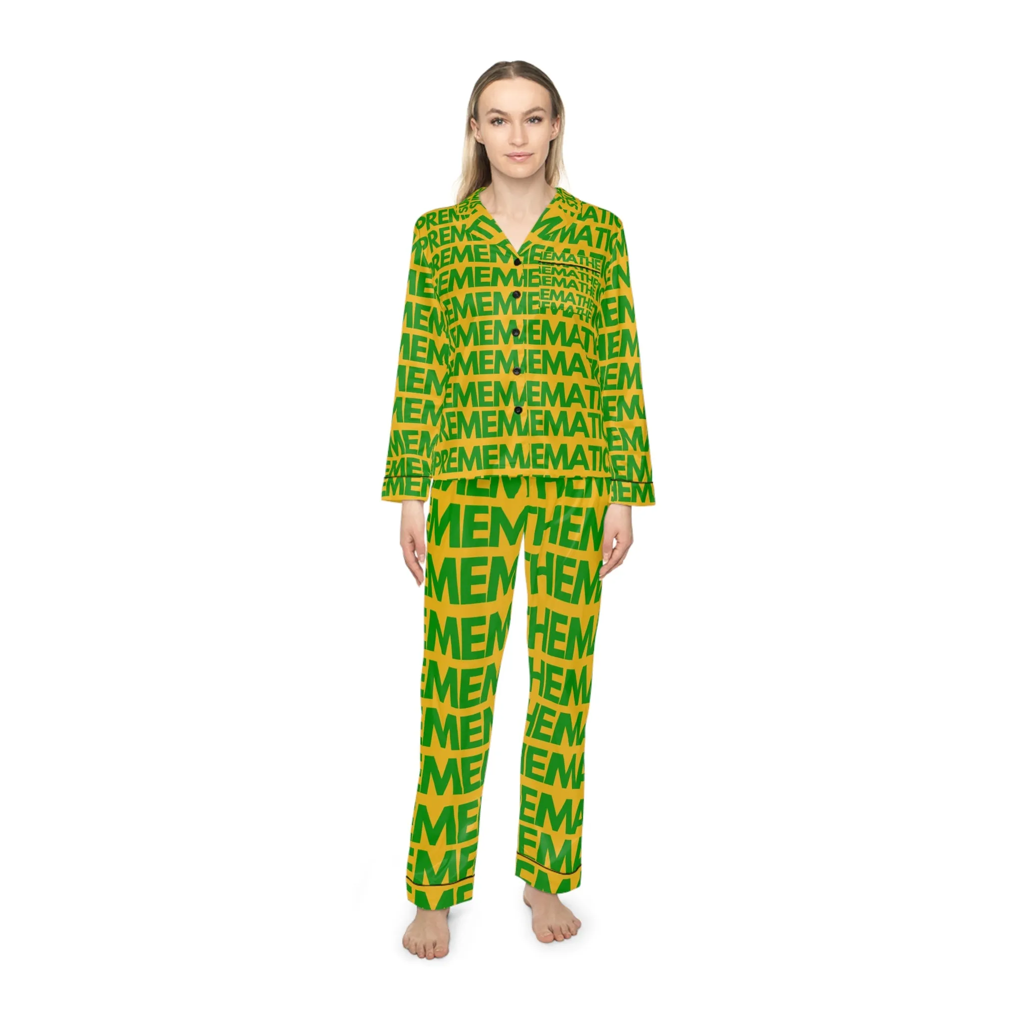 SUPREMEMATHEMATICS SATIN PAJAMAS
