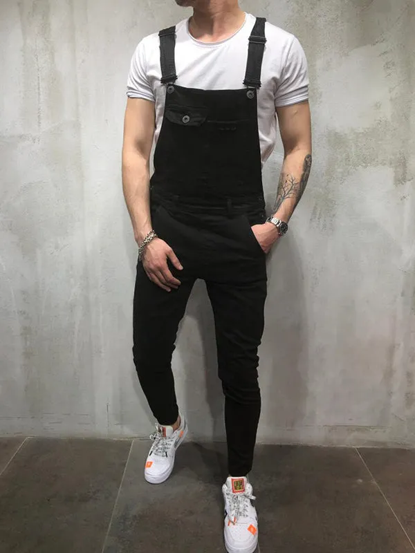 Suspender Denim Jumpsuit