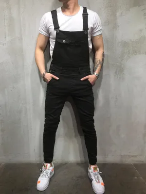 Suspender Denim Jumpsuit