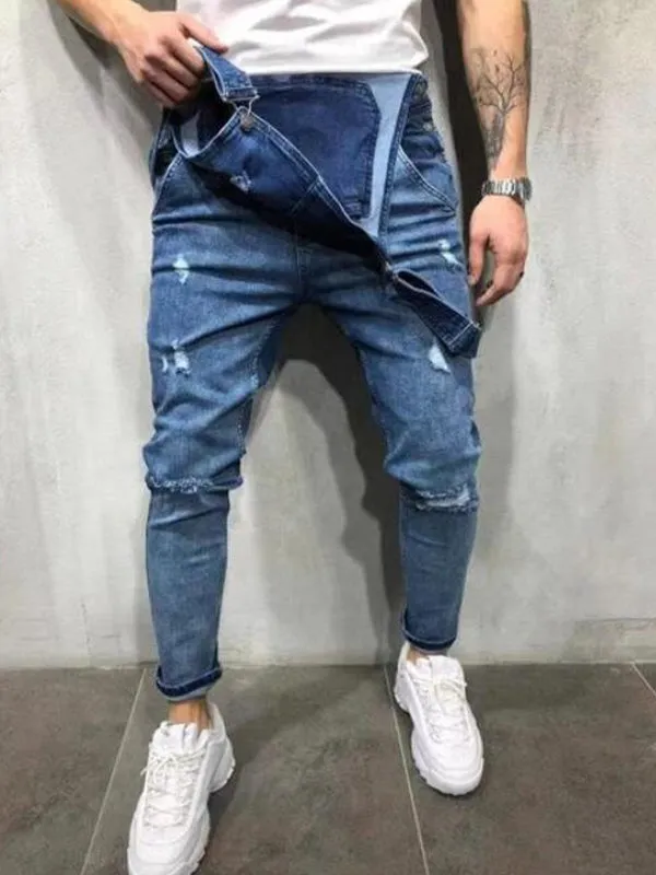 Suspender Denim Jumpsuit