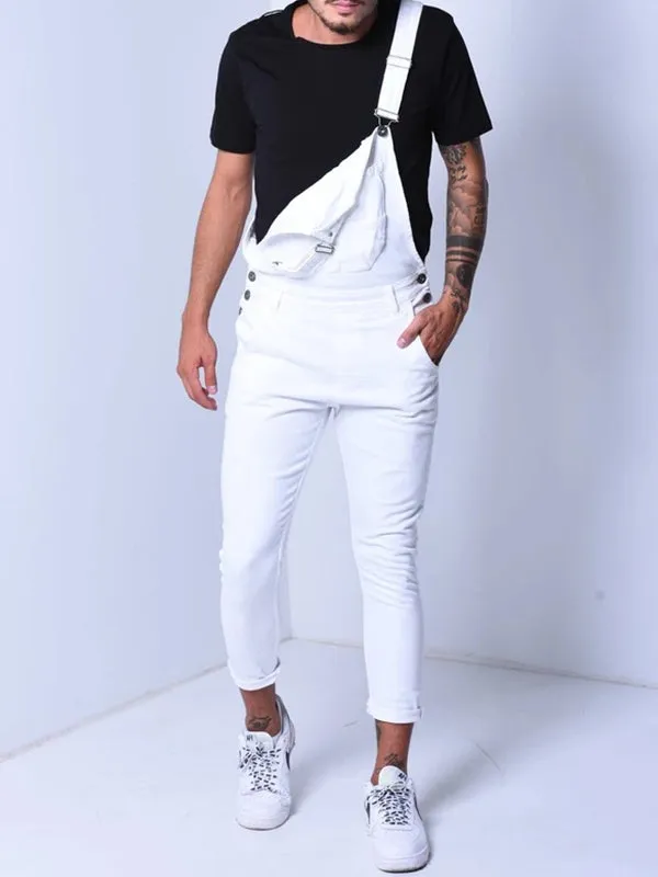 Suspender Denim Jumpsuit