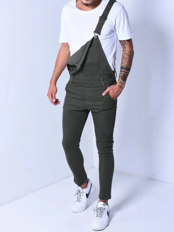 Suspender Denim Jumpsuit