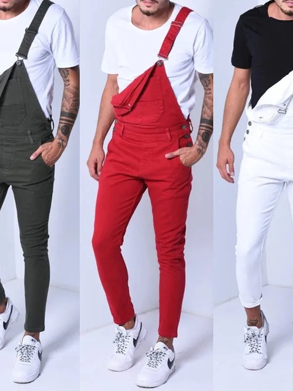 Suspender Denim Jumpsuit