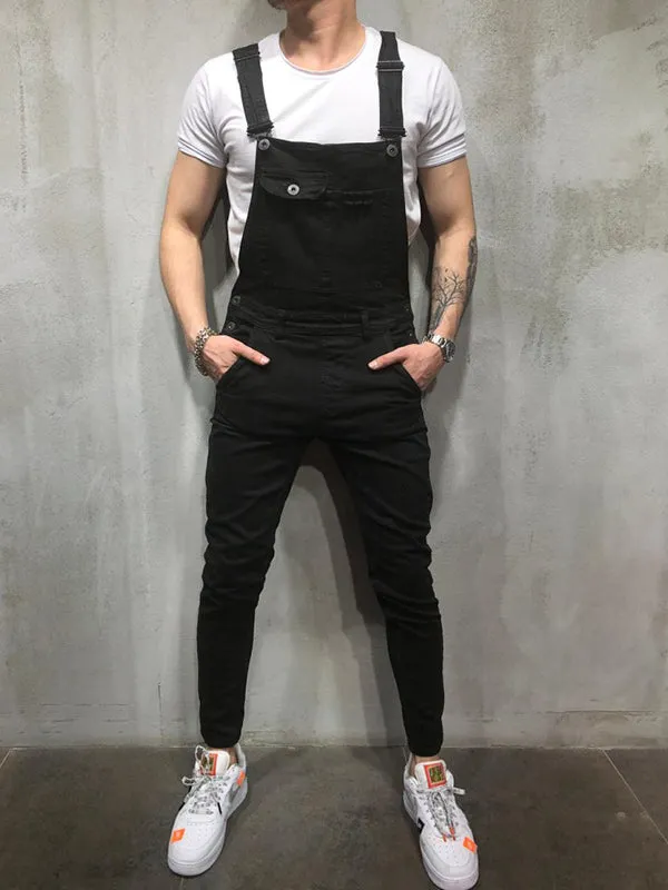 Suspender Denim Jumpsuit