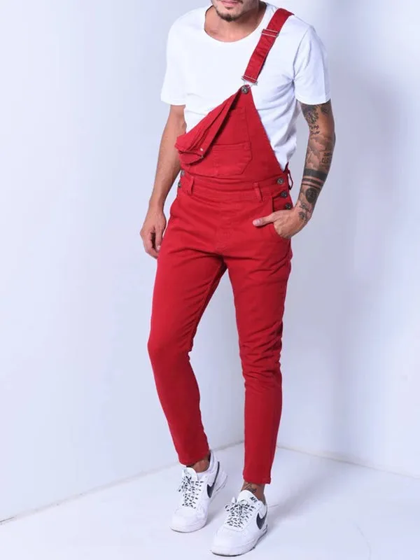 Suspender Denim Jumpsuit