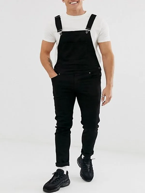 Suspender Denim Jumpsuit