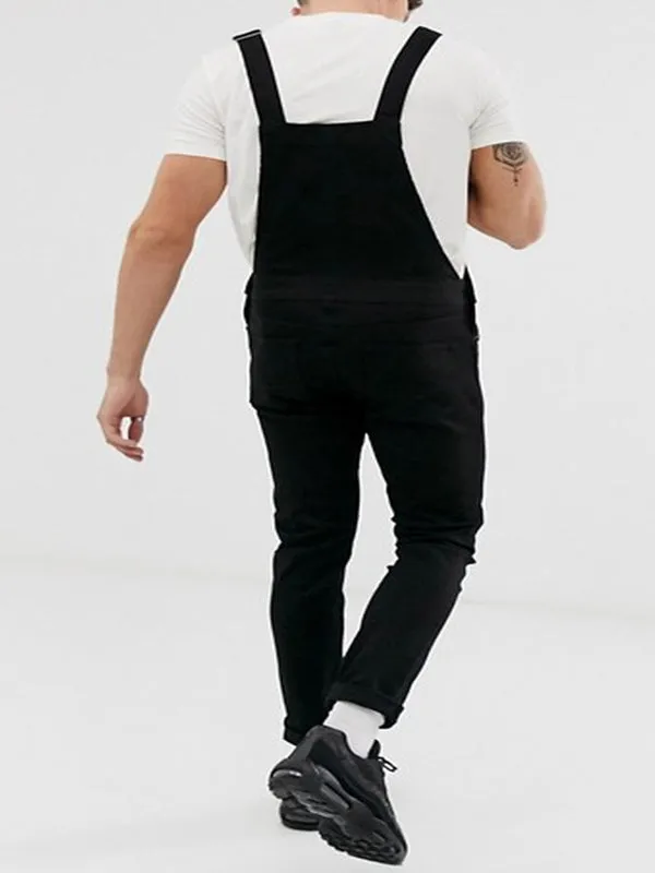 Suspender Denim Jumpsuit