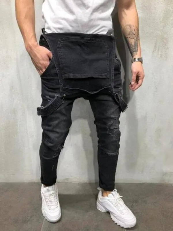Suspender Denim Jumpsuit