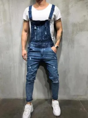 Suspender Denim Jumpsuit