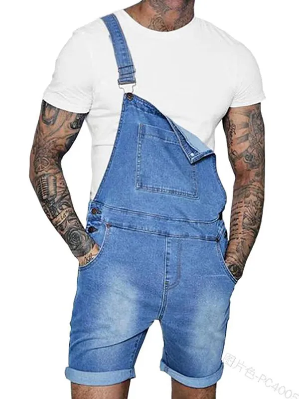 Suspender Denim Rompers