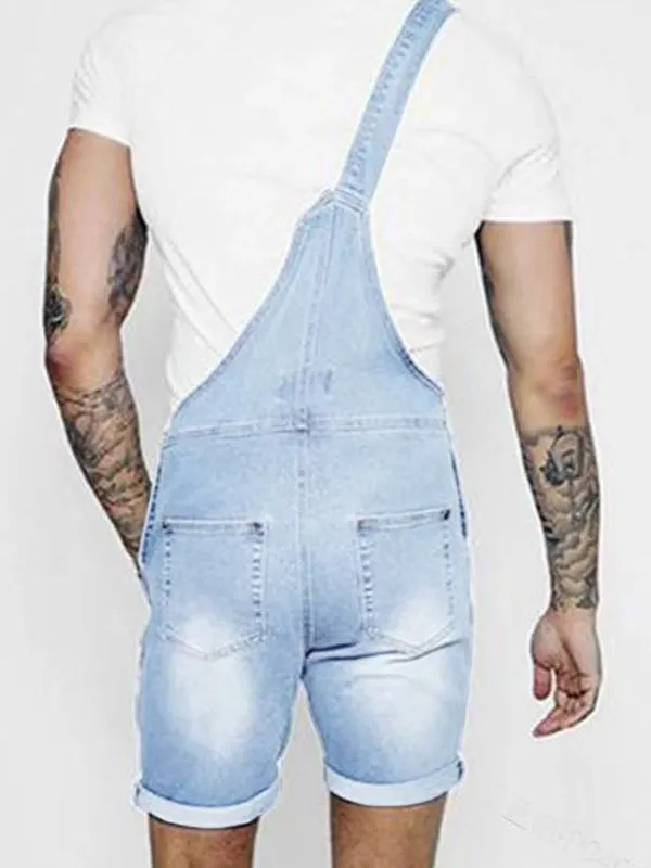 Suspender Denim Rompers