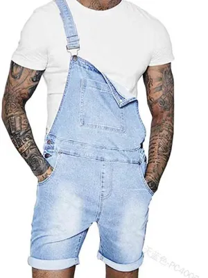 Suspender Denim Rompers
