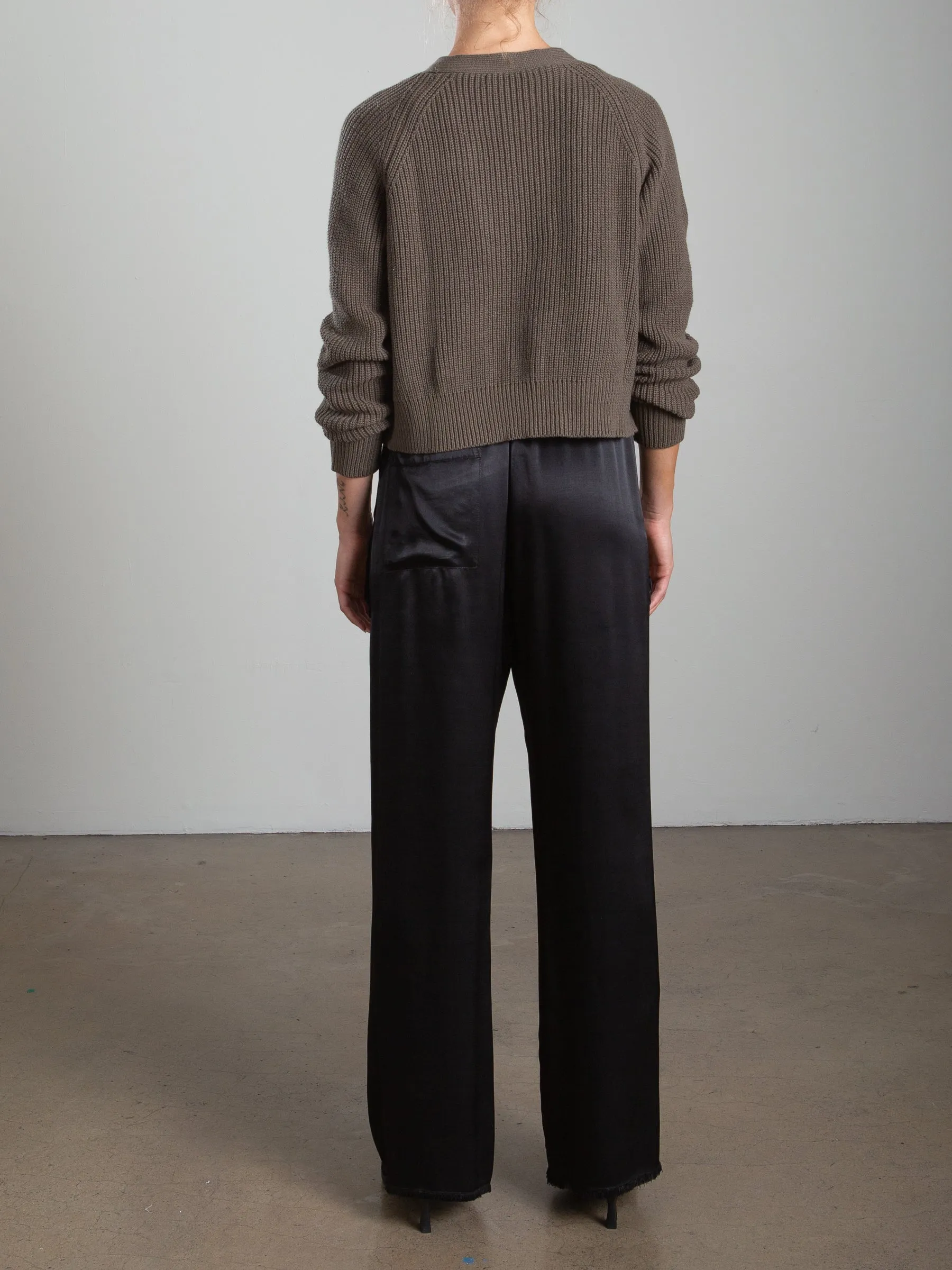 Taryn Pant in Vintage Satin - Black