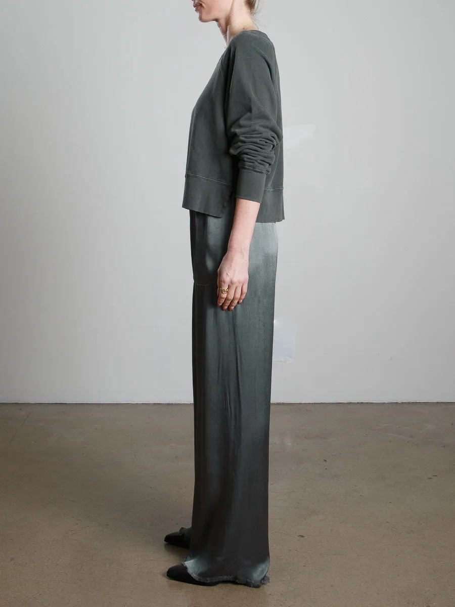 Taryn Pant in Vintage Satin - Nori