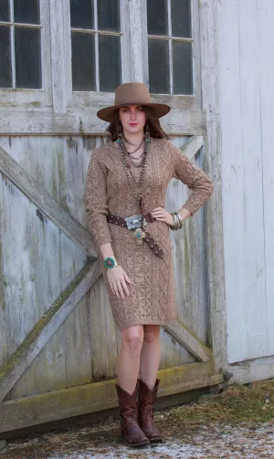 Tasha Polizzi Whitney Mocha Knitted Dress