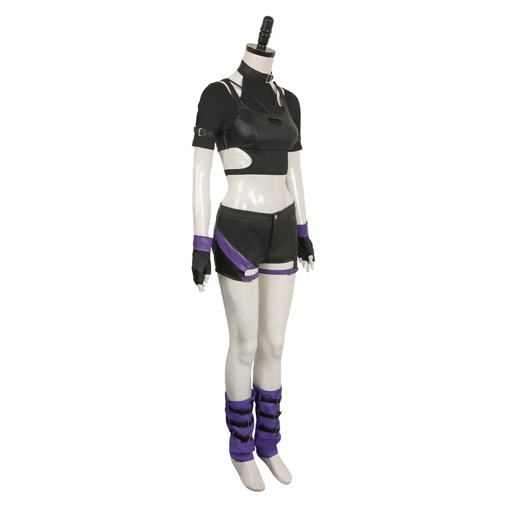 Tekken 8 Reina Black Combat Suit Cosplay Costume Outfits Halloween Carnival Suit