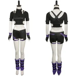 Tekken 8 Reina Black Combat Suit Cosplay Costume Outfits Halloween Carnival Suit