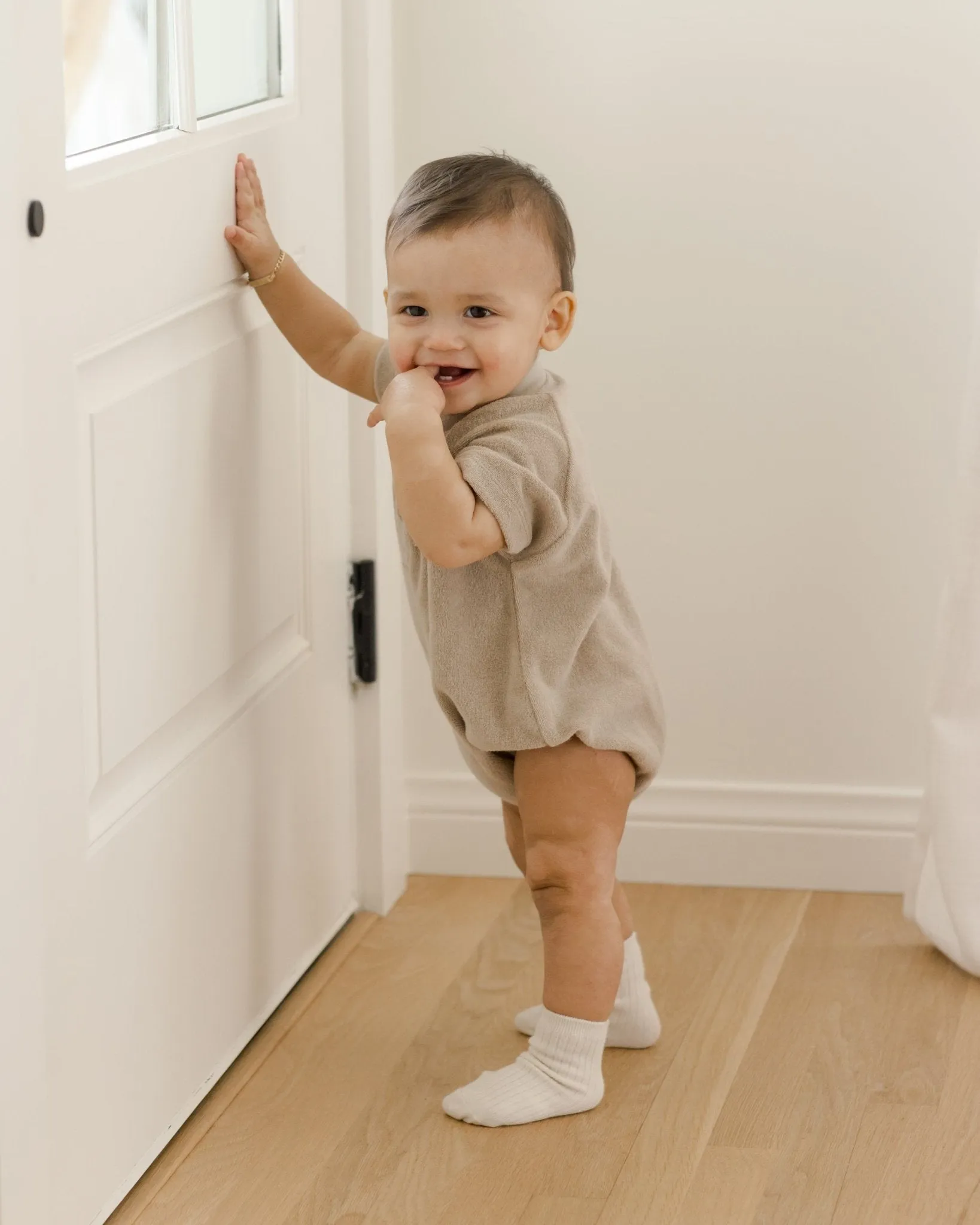 Terry Henley Romper || Oat