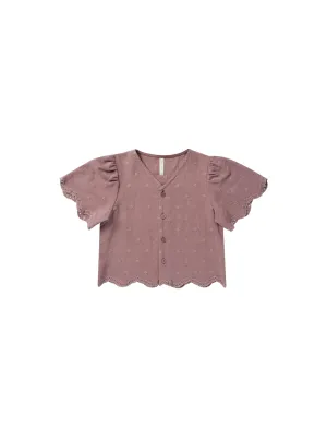 The Cleo Top by Rylee   Cru - Mulberry Daisy - KIDS