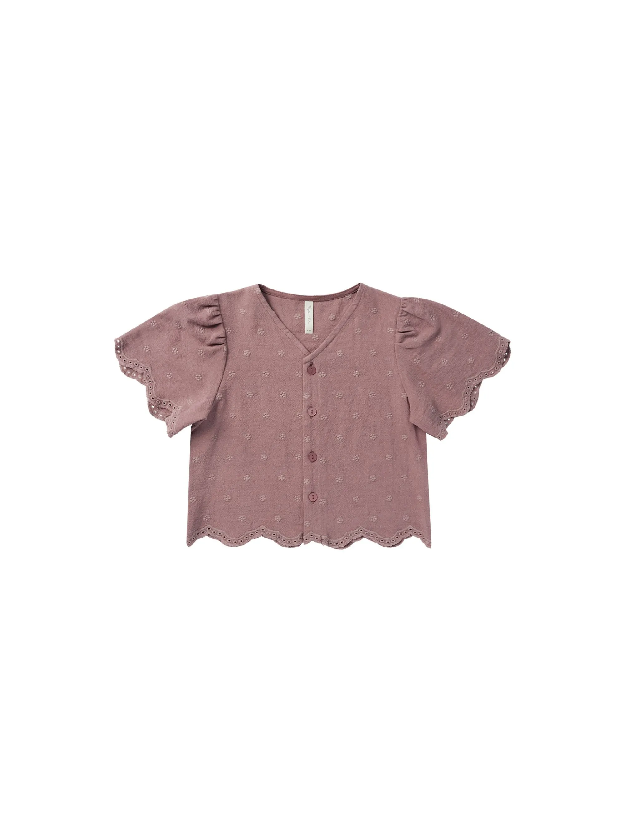 The Cleo Top by Rylee   Cru - Mulberry Daisy - KIDS