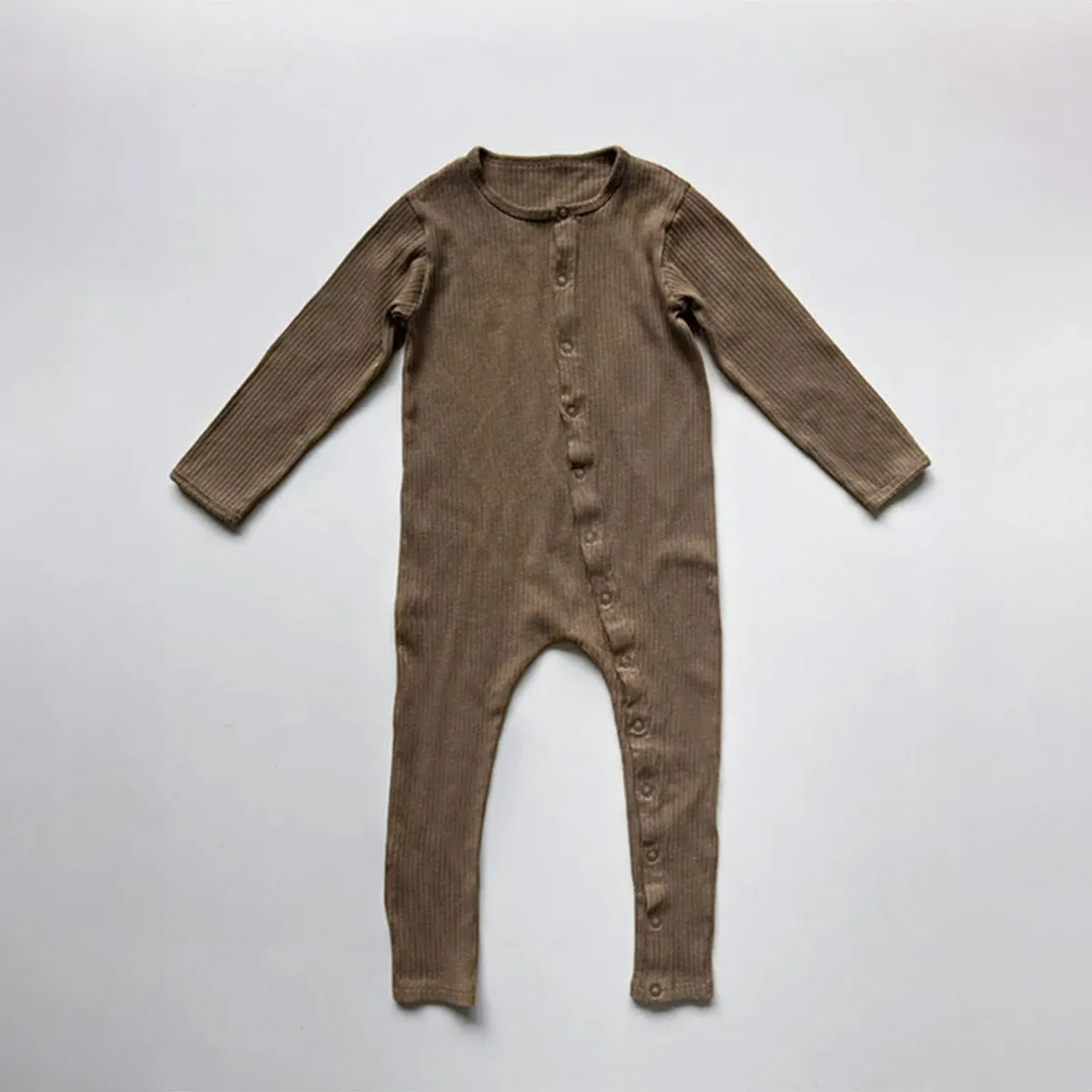 The Ribbed Pajama - Walnut