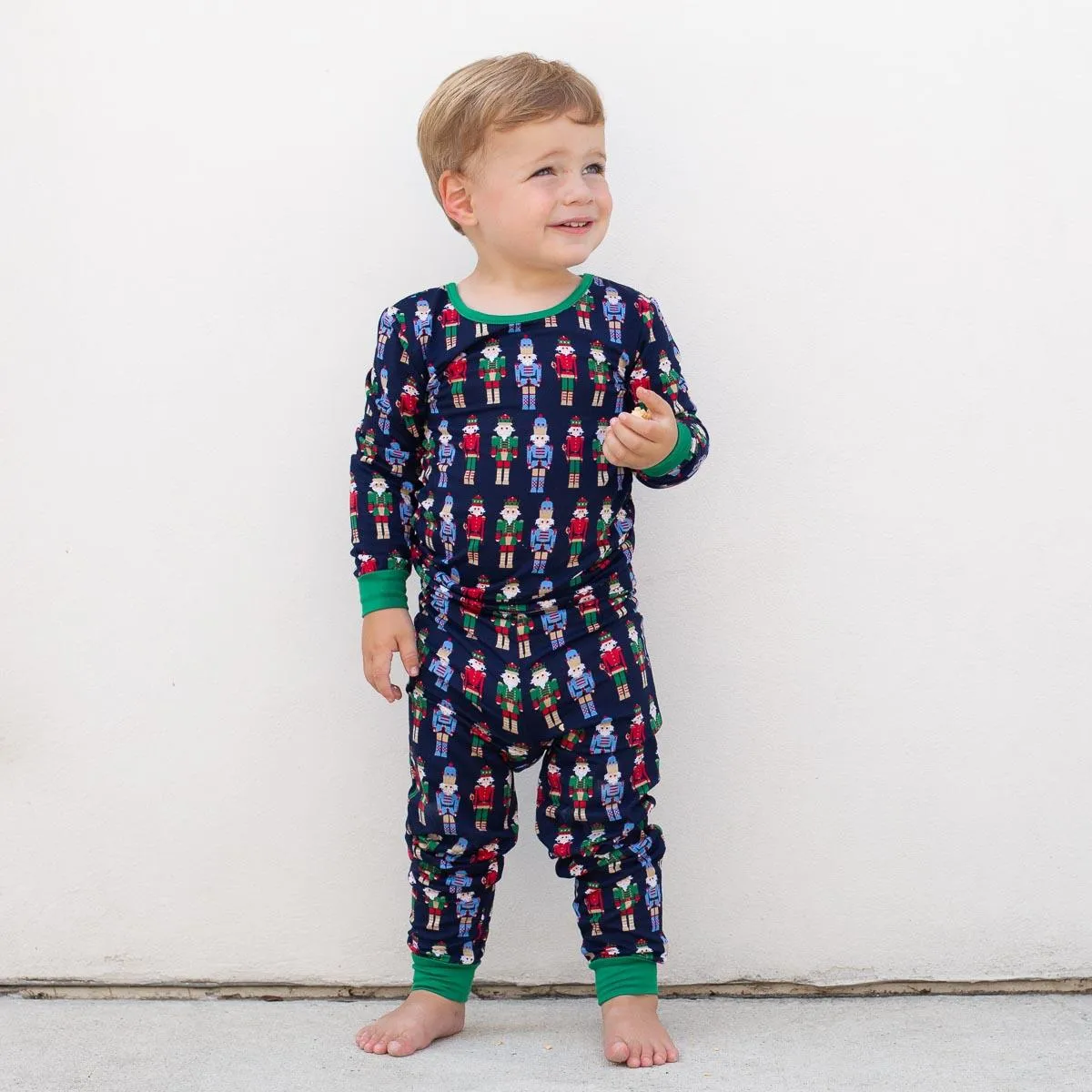 The Royal Standard Kid's Nutcracker March Pajama Set - Navy