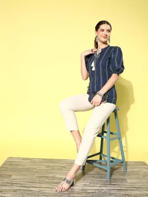 Tie Up Neck Top