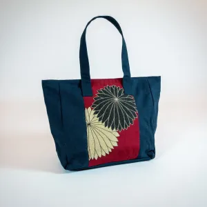 Tote Bag of Vintage Kimono Fabric