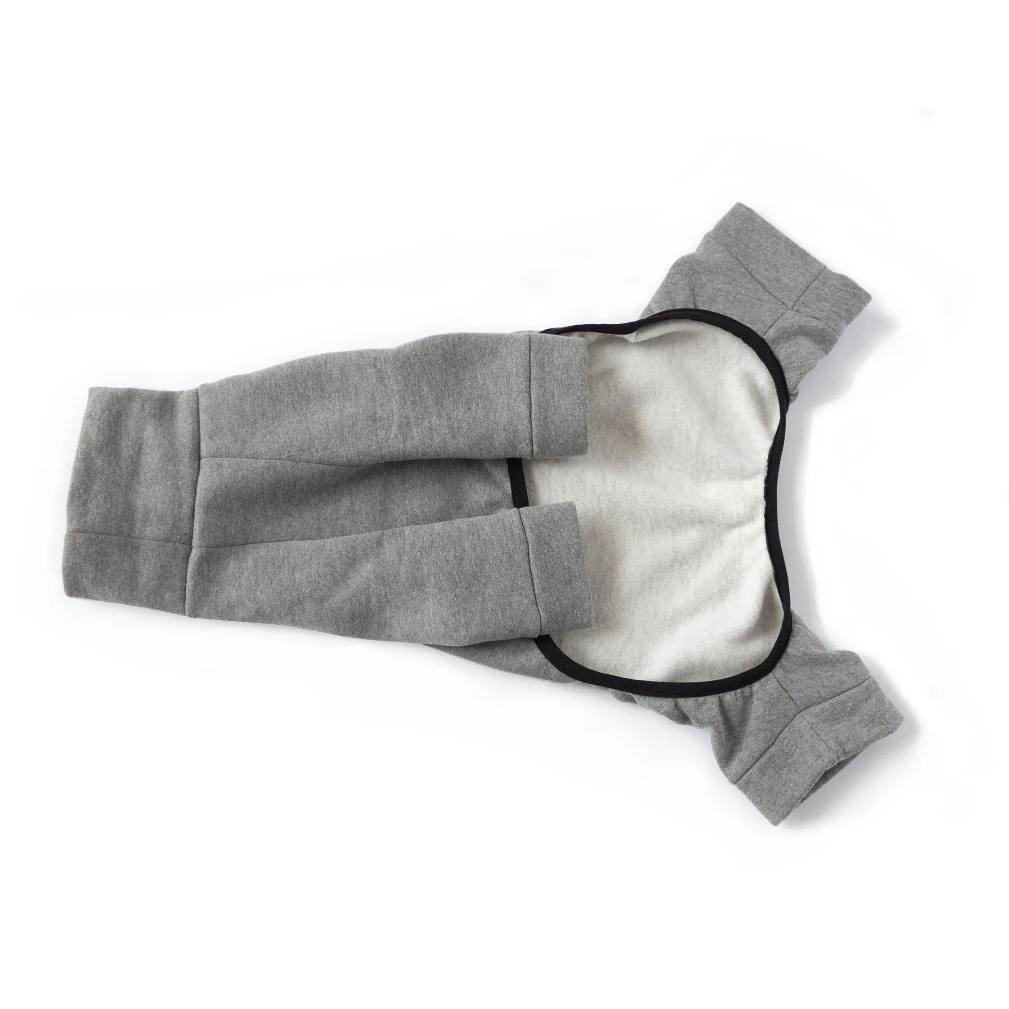 Tracksuit Dog Onesie - Medium Grey