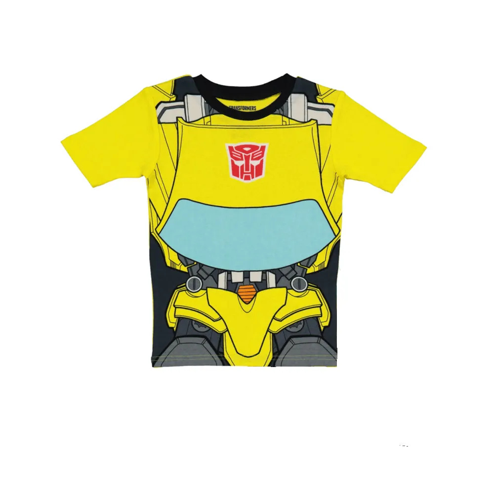 Transformers Boys Cotton Pajamas Short Sleeve Kids PJs 2pc Set