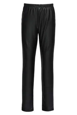 Tween Girl Hannah Banana Faux Leather Pull On leggings..
